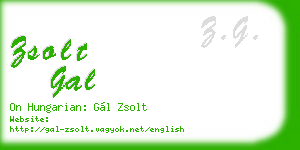 zsolt gal business card