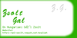 zsolt gal business card